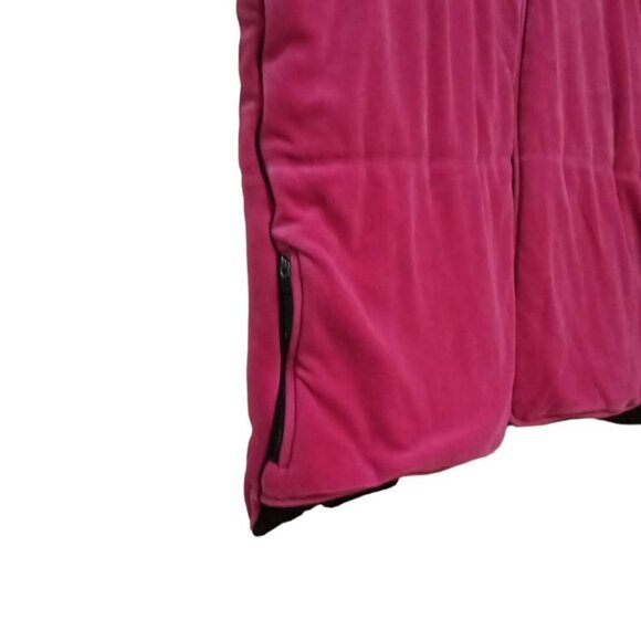 Tommy Hilfiger Vintage 90's Pink Velour Puffer Vest Sz 3x - Picture 3 of 8